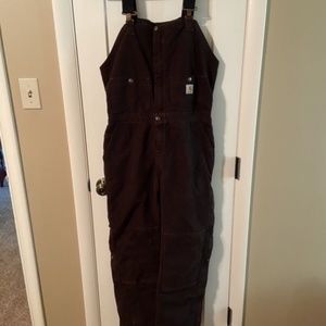 Women's Carhartt insulated bib-overalls